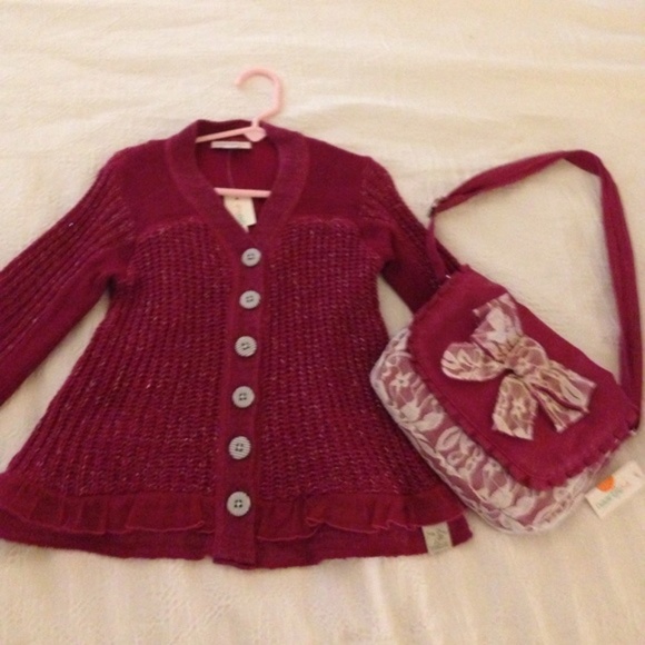 NAARTJIE KNIT SWEATER & MATCHING BAG NEW - Picture 1 of 4